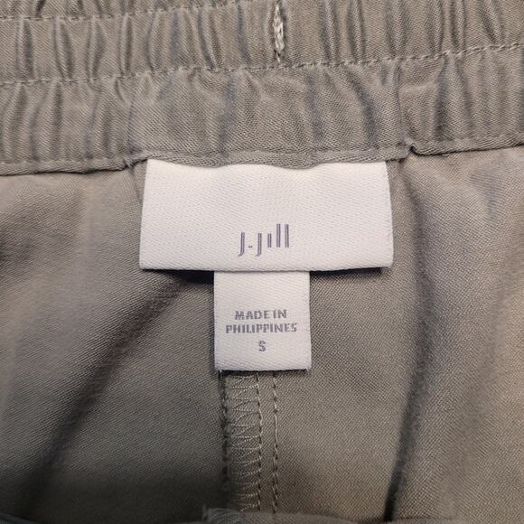 J. Jill Pull On Pants S Sage Green Lyocell Tapered Casual Pockets EUC - Picture 4 of 10